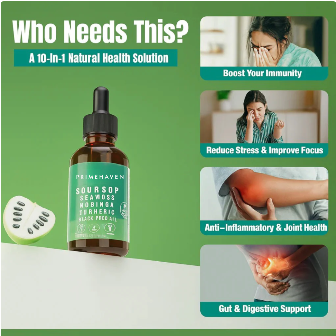 10-in-1 Soursop Ancient Vitality Drops