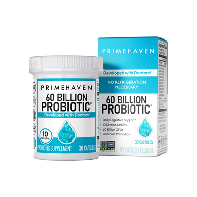 60 Billion Probiotic - Supports Constipation, Diarrhea, Gas & Bloating