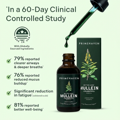 Mullein Drops - Lung, Throat & Mucus Clearance Support